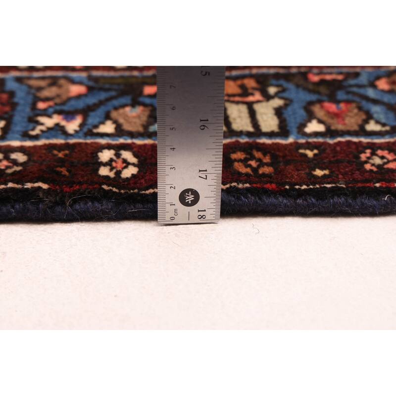 ECARPETGALLERY Hand-knotted Andelz Dark Red Wool Rug - 3'5 x 9'3