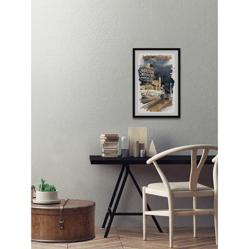 'Entertainment Capital' Framed Painting Print