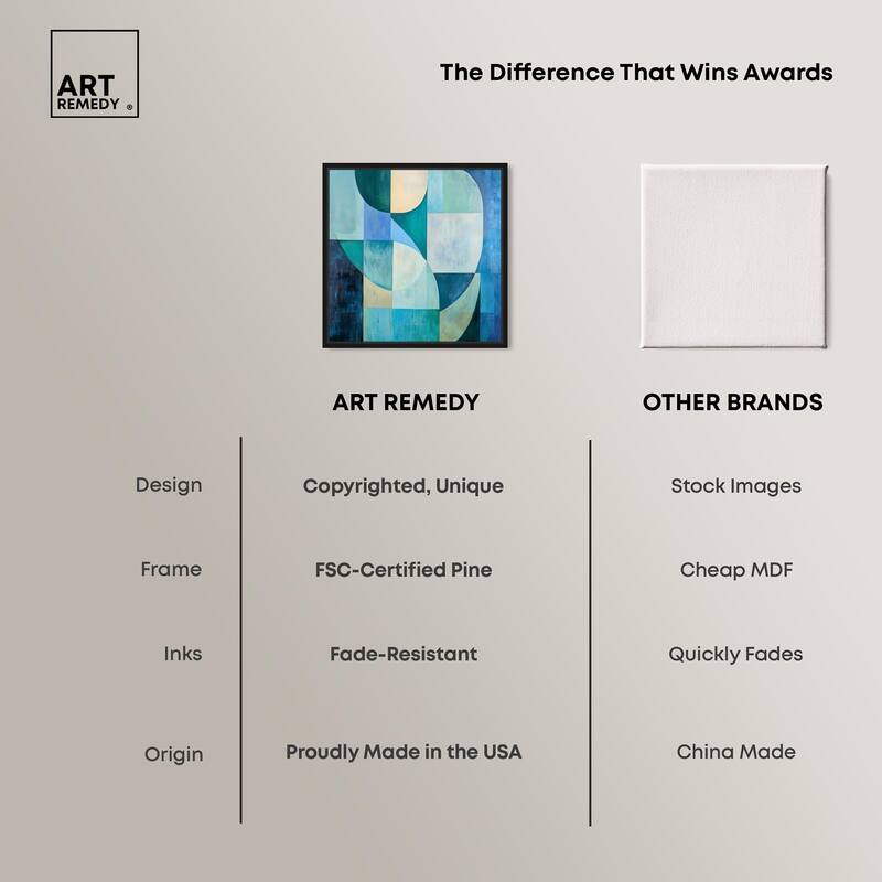Color Blocks I Canvas by Art Remedy
