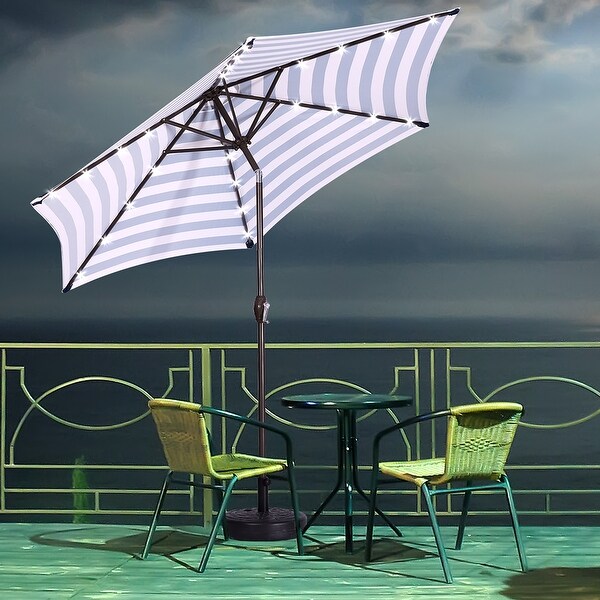 Outdoor Patio 8.7-Feet Market Table Umbrella with Push Button Tilt
