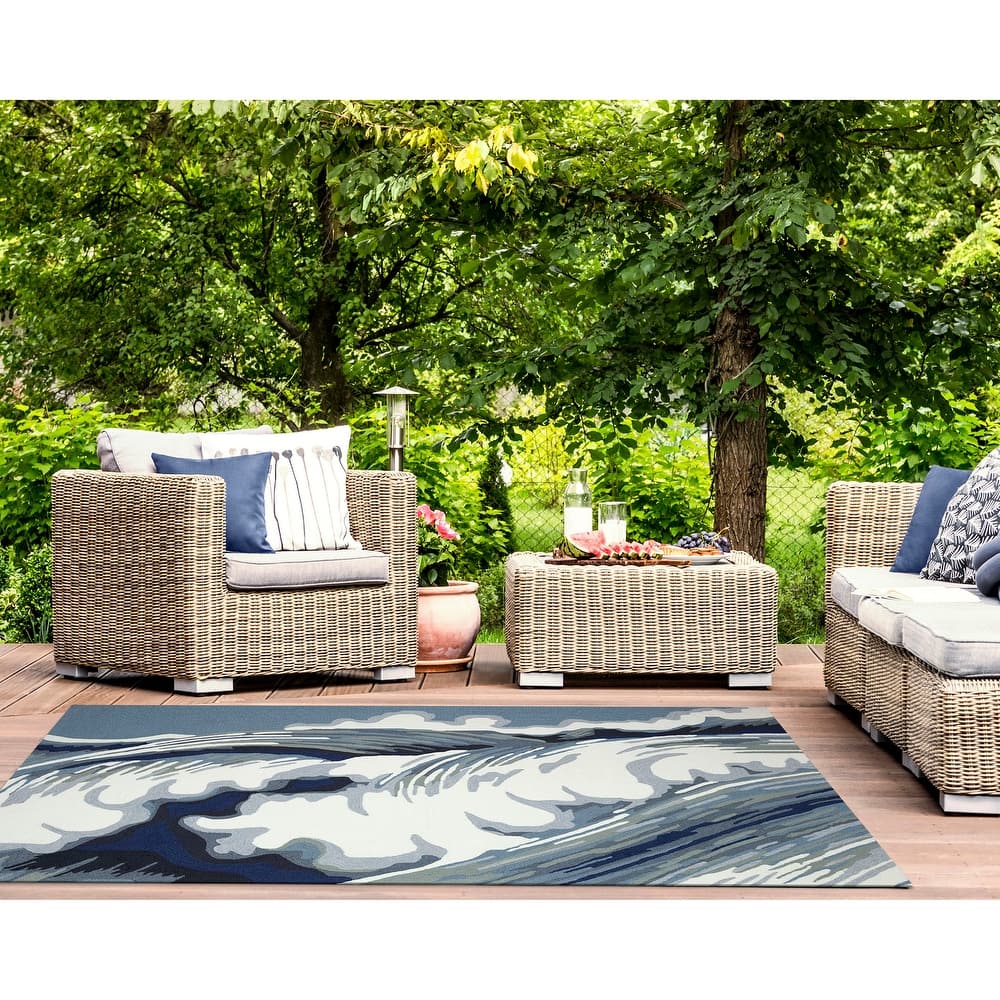 Liora Manne Capri Wave Indoor/Outdoor Area Rug