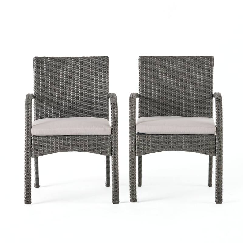 outdoor PE WICKER DINING CHAIR ,SET OF 2 PCS