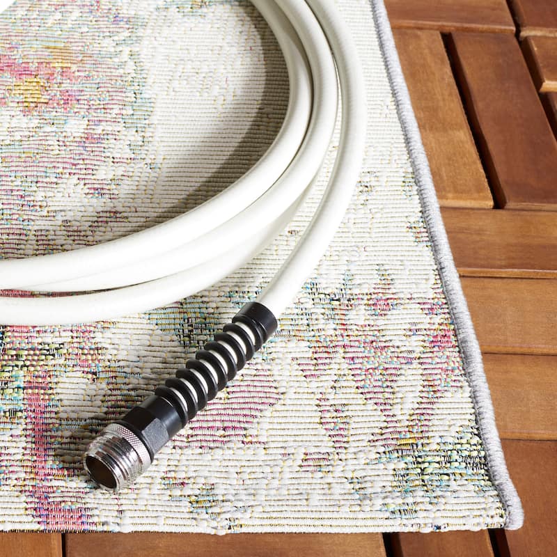SAFAVIEH Barbados Merje Modern Waterproof Patio Backyard Rug