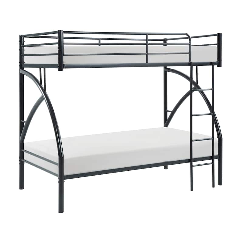 Blake Twin over Twin Metal Bunk Bed - Black