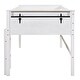 preview thumbnail 6 of 6, White Twin Size Solid Pine Wood Loft Bed with Hanging Clothes Racks, Guardrail