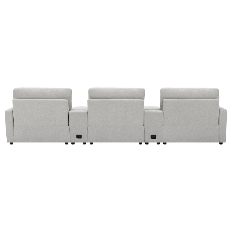 Collins 5-Piece Power Reclining Home Theater Seating - 150"W x 40"D x 38"H