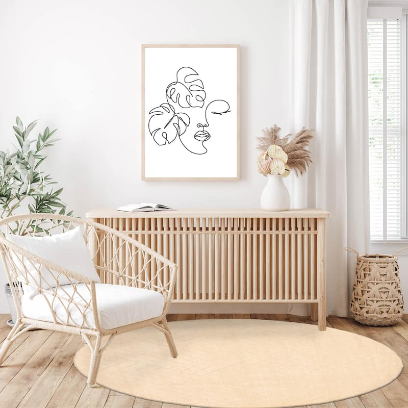 Kashkuli Gabbeh Cream Rug 5'2" x 5'2" - 5'2 x 5'2