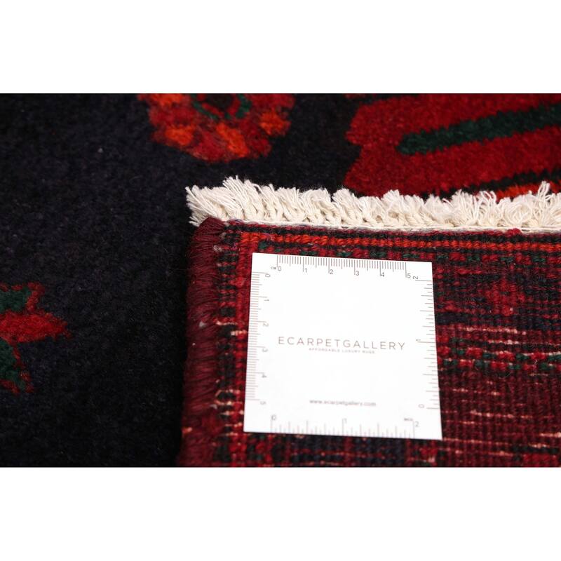 ECARPETGALLERY Hand-knotted Konya Anatolian Black, Red Wool Rug - 5'1 x 12'7