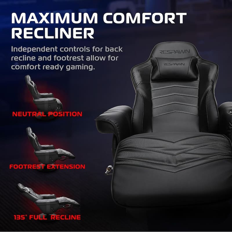 RESPAWN 900 Gaming Recliner - Reclining Gaming Chair with Footrest, Gaming Chair Recliner