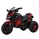 preview thumbnail 2 of 6, 12V Kids Ride-On Car with Leather Seat, LED Lights, Bluetooth, and Music Function dark Red