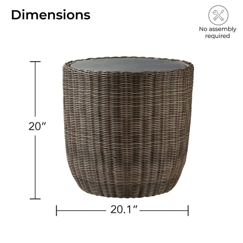 Patio Wicker Furniture Set Outdoor Rattan Bistro Set