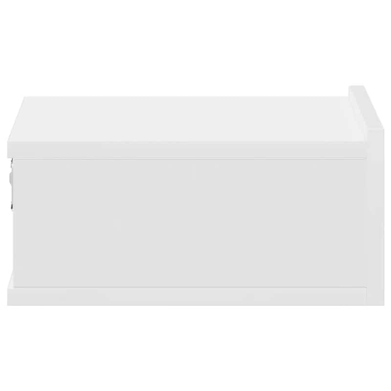 vidaXL Floating Nightstands Wall Mounted Bedside Furniture Engineered Wood