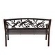 preview thumbnail 7 of 6, Dragonfly All-Weather Steel Frame Garden Bench