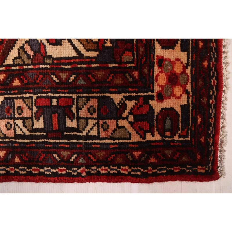 ECARPETGALLERY Hand-knotted Andelz Red Wool Rug - 3'10 x 10'5