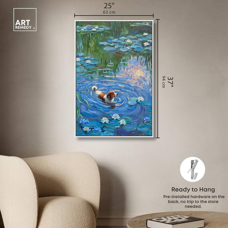 Lily Lagoon I Canvas Modern Classic by Art Remedy