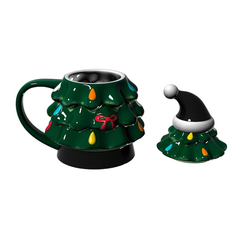 Pittsburgh Steelers, 14 oz Ceramic Christmas Tree Cup Gift Set