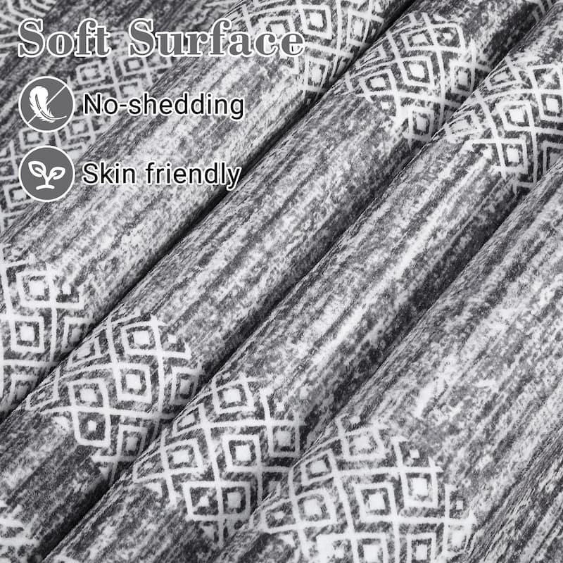 Modern Geometric Area Rugs for Living Room Bordered Rugs Indoor Printed Rug for Bedroom, Office