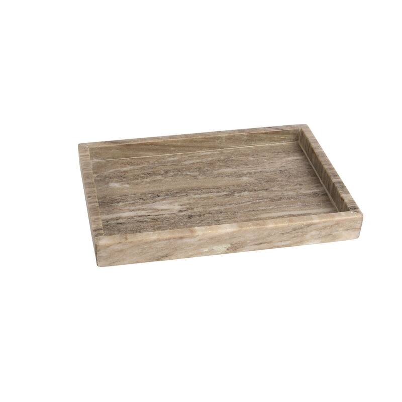 Marble Tank Tray 14x10" Brown Galaxy