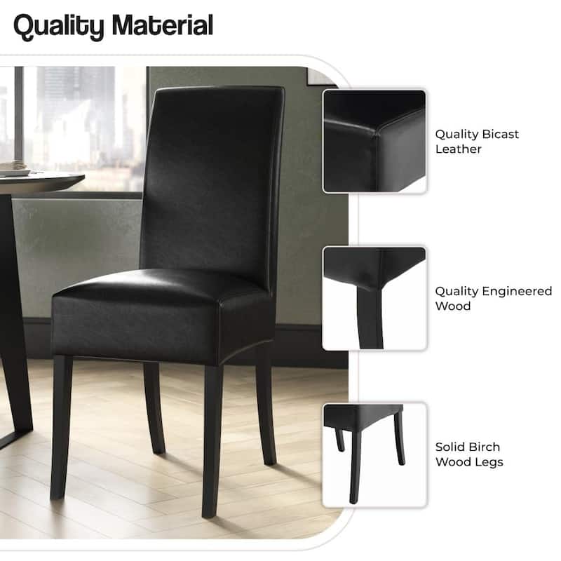 NPD Furniture Valencia Bicast Leather Dining Chair (Set of 2)