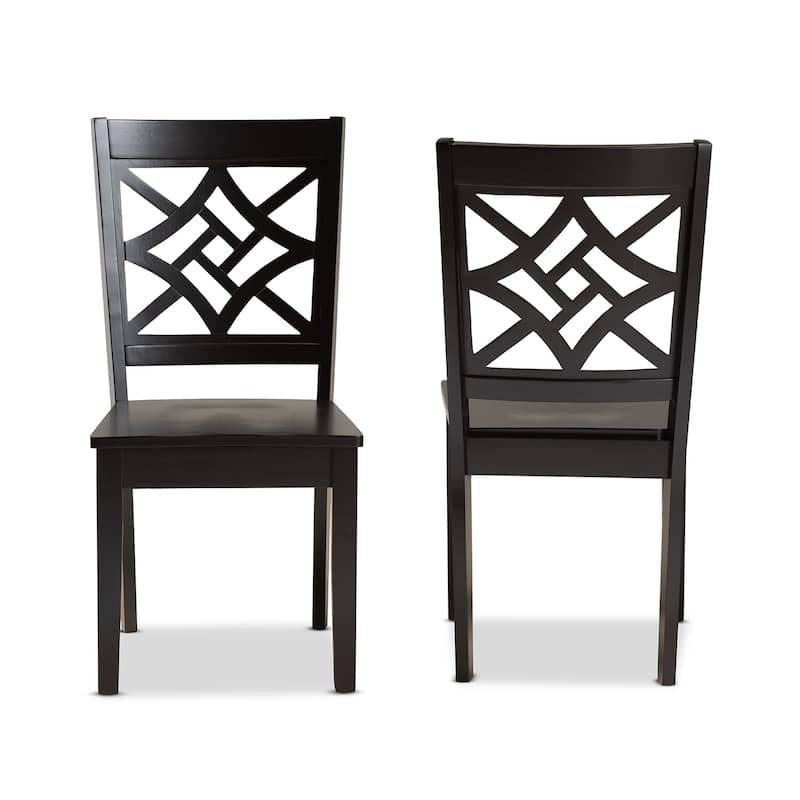 Nicolette Modern and Contemporary Transitional 2-PC Dining Chair Set