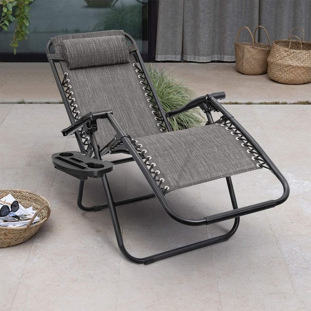 Homall Patio Zero Gravity Chair Lawn Lounge Chair with Pillow Set of 2
