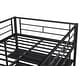 preview thumbnail 6 of 9, Black Twin Steel Low Loft Bed with Storage & Ladder