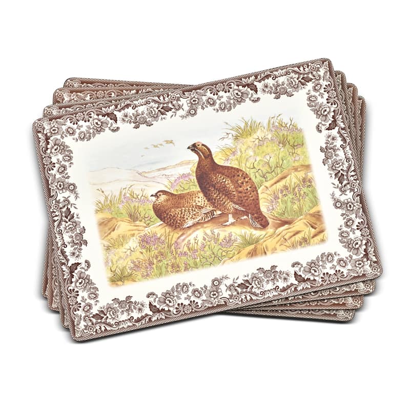 Pimpernel Set of 4 Spode Woodland Placemats - 15.7 inches x 11.7 each - 15.7 inches x 11.7 each