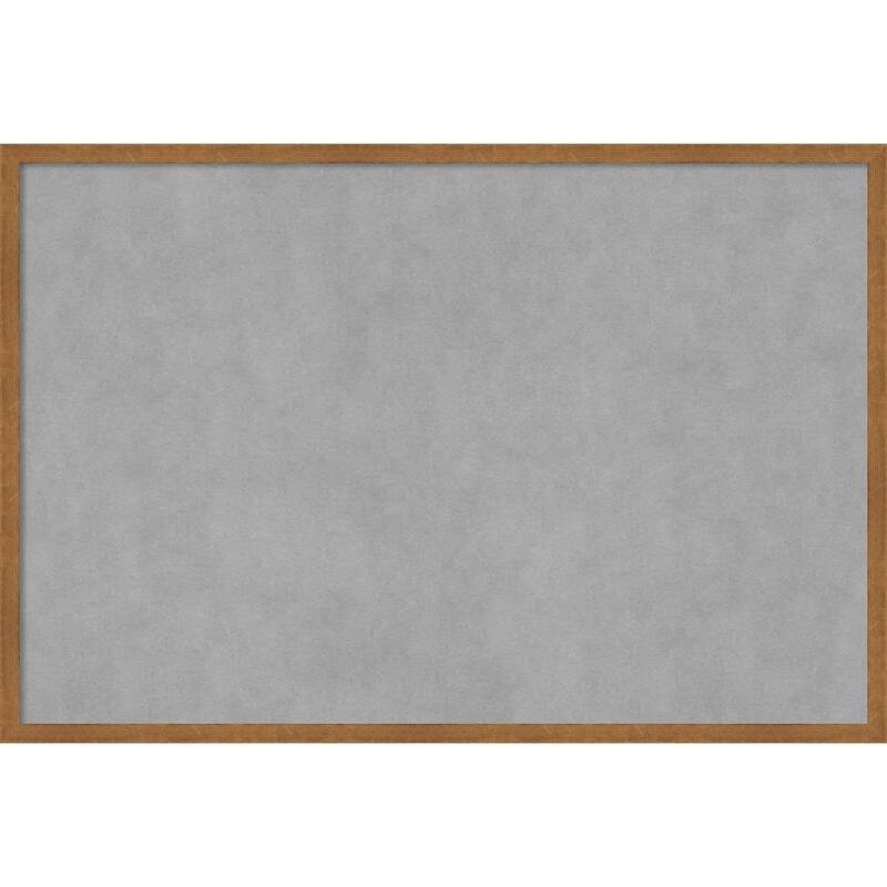 Amanti Art Carlisle Blonde Narrow Framed Magnetic Board