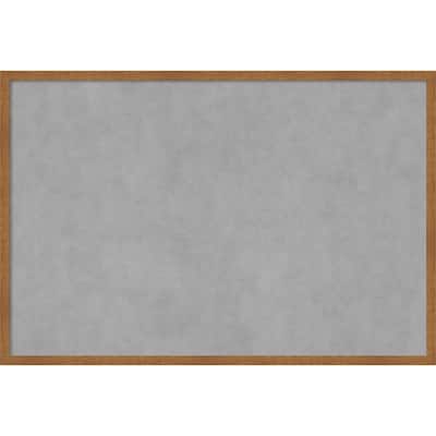 Amanti Art Carlisle Blonde Narrow Framed Magnetic Board
