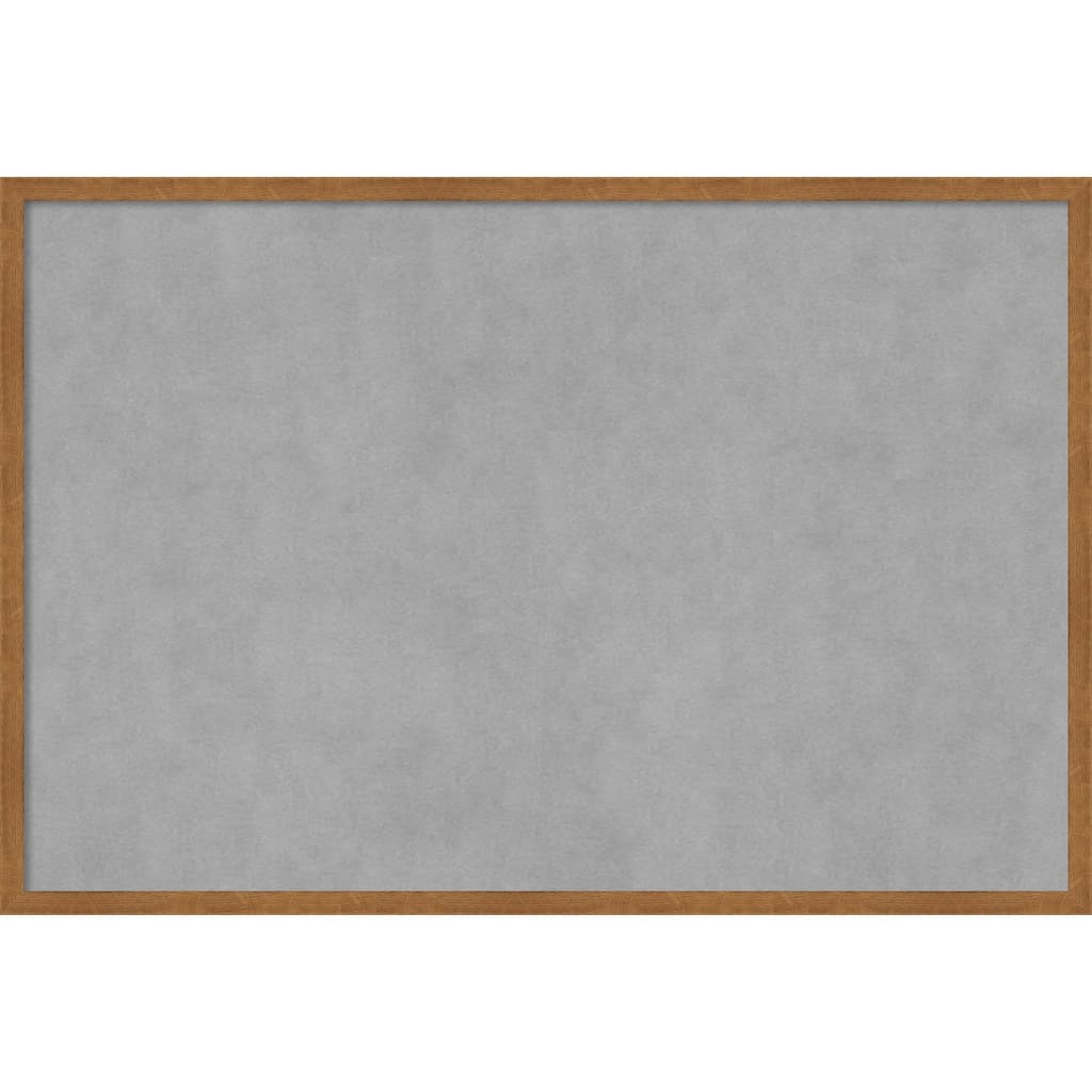 Amanti Art Carlisle Blonde Narrow Framed Magnetic Board