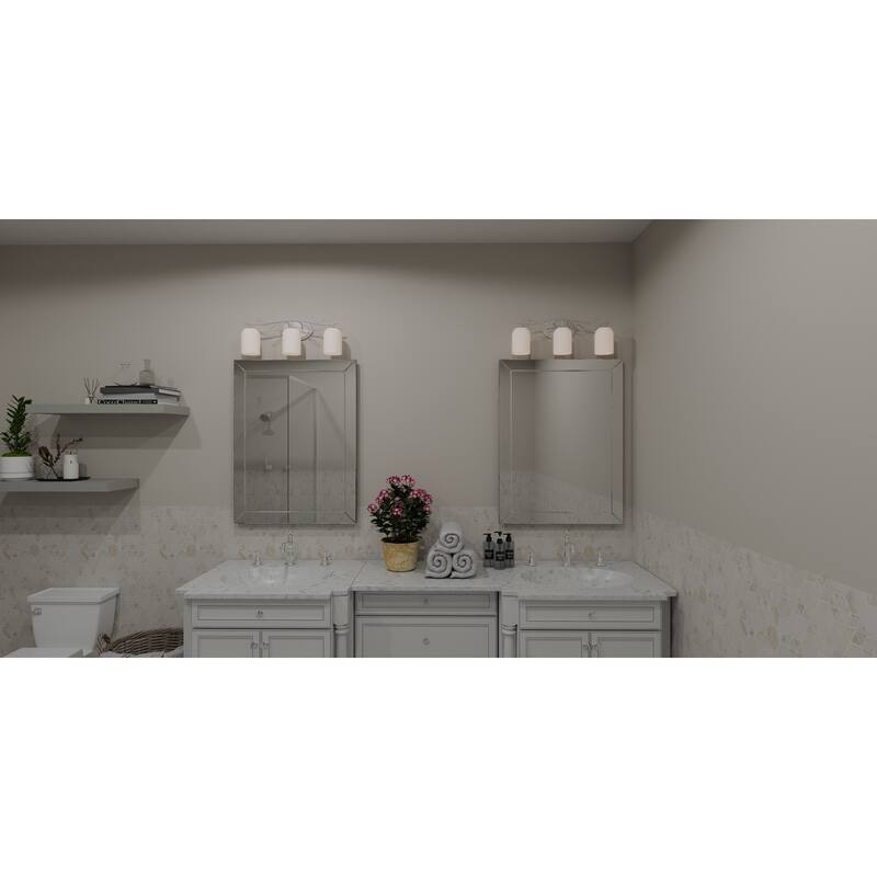 Ulysses 3-Light Brushed Nickel Bath Light