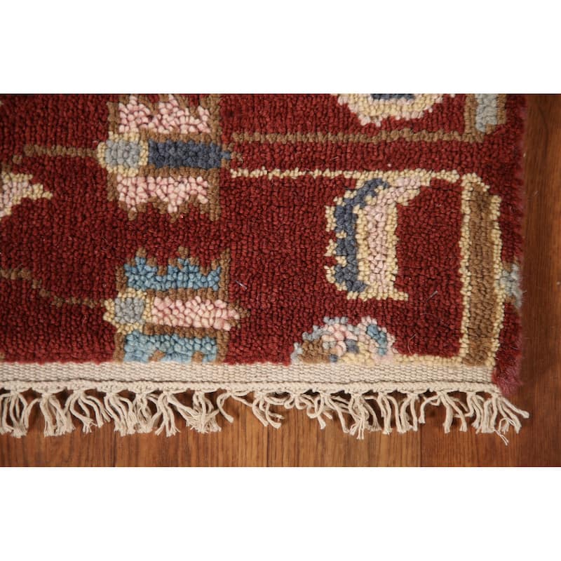 Orange Kazak Runner Rug Hand-knotted Wool Carpet - 2'7"x 8'1"