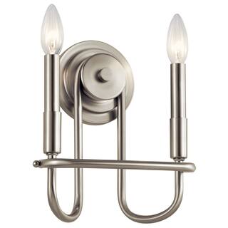 Kichler Lighting Capitol Hill 2-Light Wall Sconce Brushed Nickel