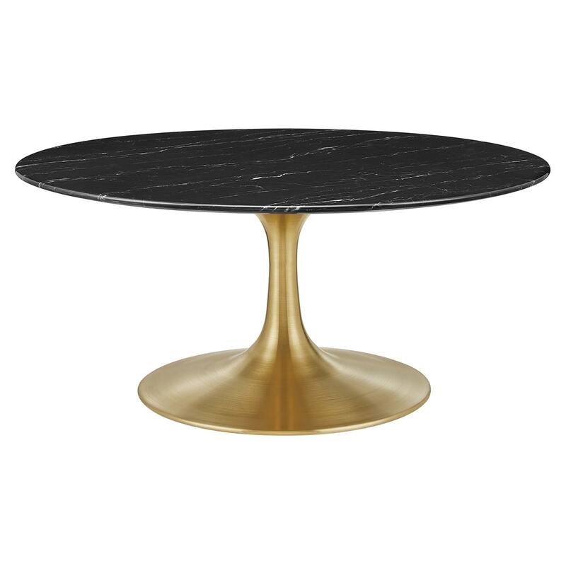Lippa Round Artificial Marble Coffee Table