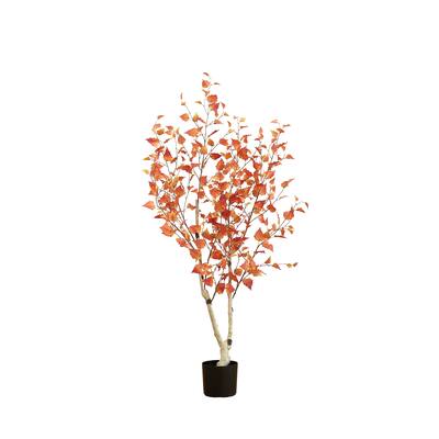 5' Autumn Birch Artificial Fall Tree