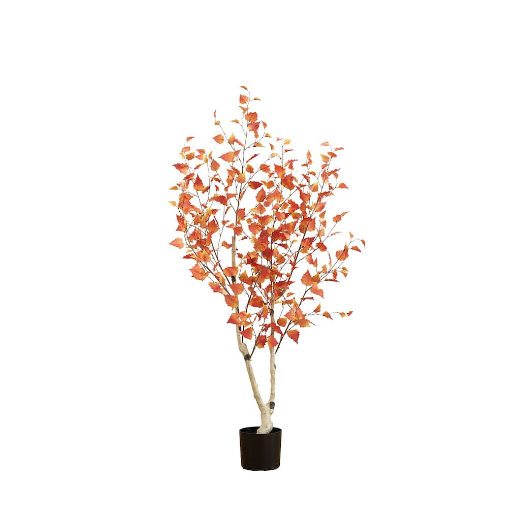 5' Autumn Birch Artificial Fall Tree