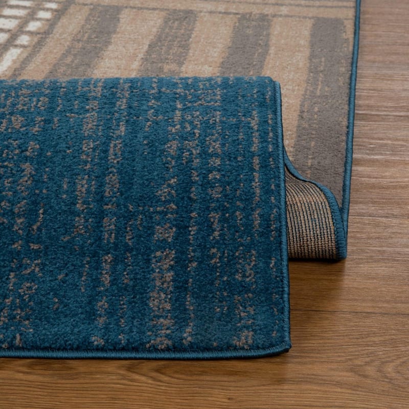 Luxe Weavers Modern Plaid Area Rug, Indoor Rug