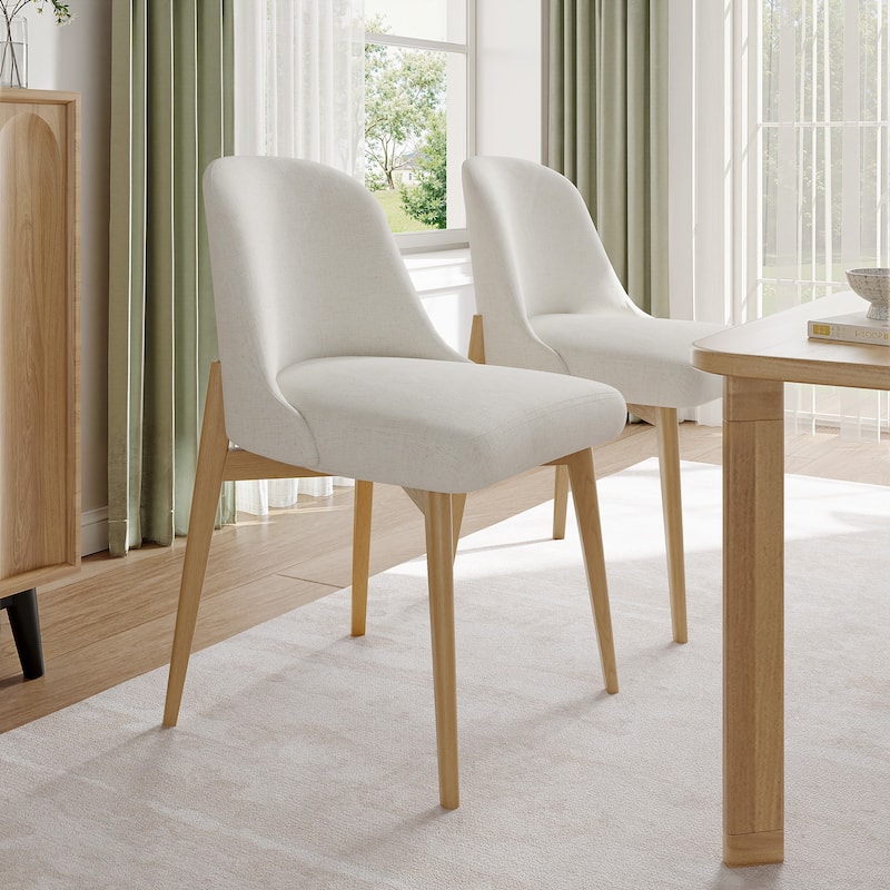 Dining Chairs Kitchen Chairs with Wood Legs Set of 4