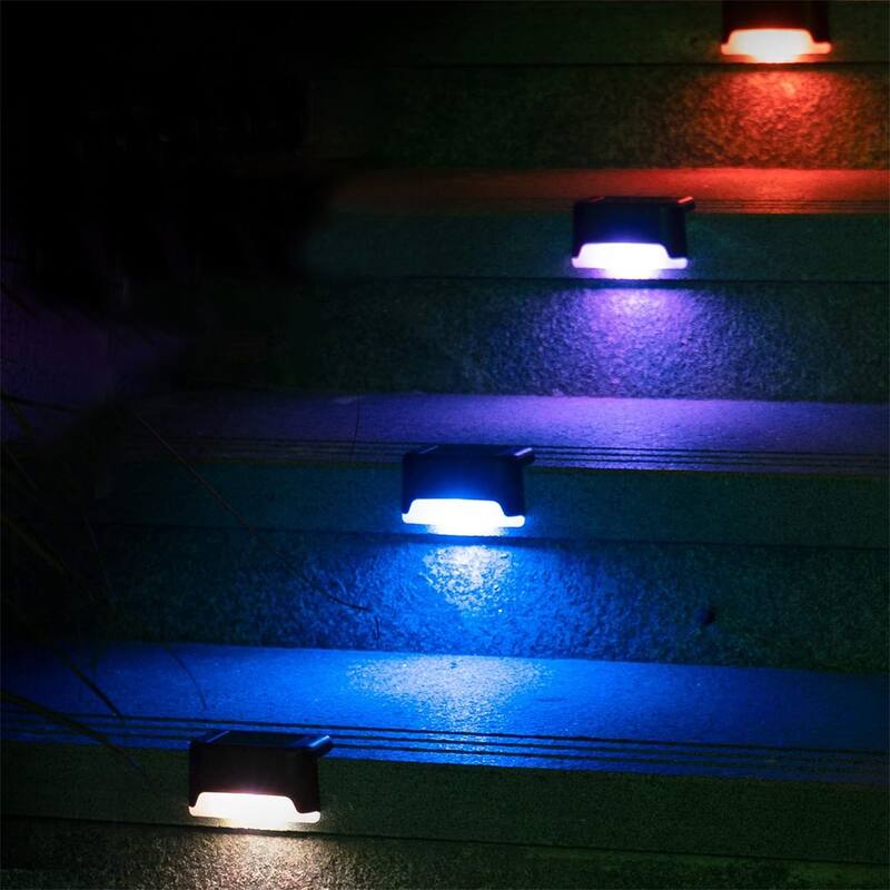 RGB lights-32PCS Led Solar Deck Light - Black