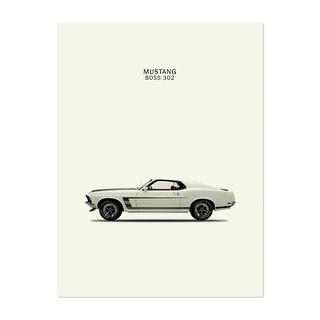 Naples Italy Ford Mustang Boss 302 1969 Digital Cars Art Print/Poster ...