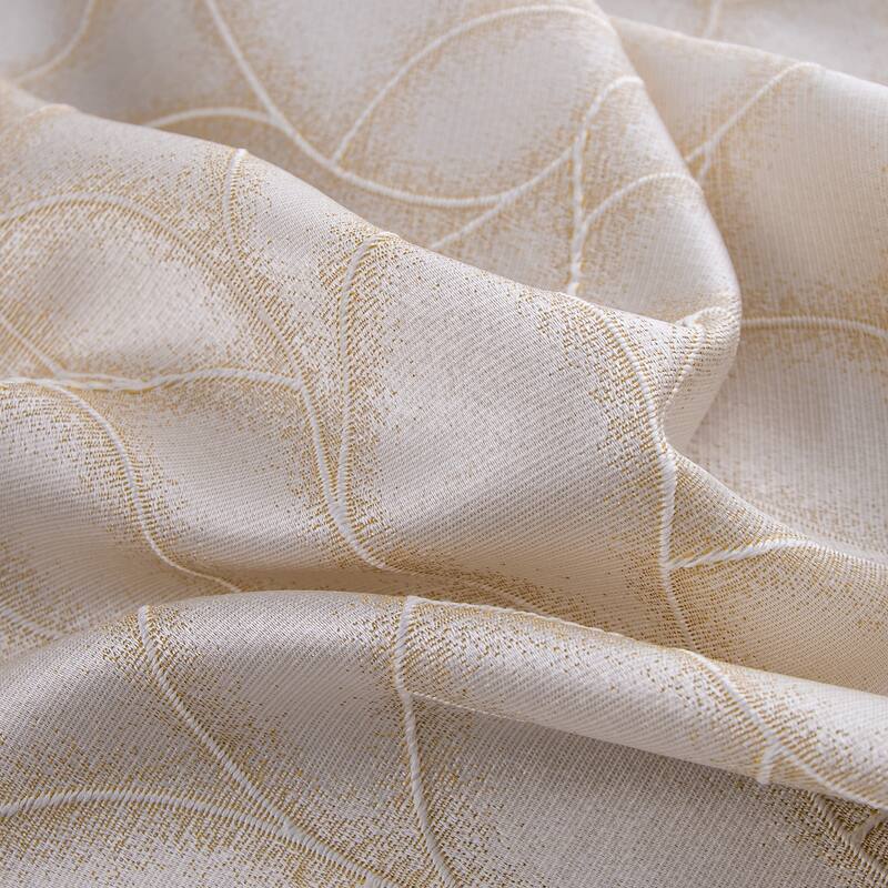 Lorena Woven Jacquard Window Curtain with Grommets 84" Set