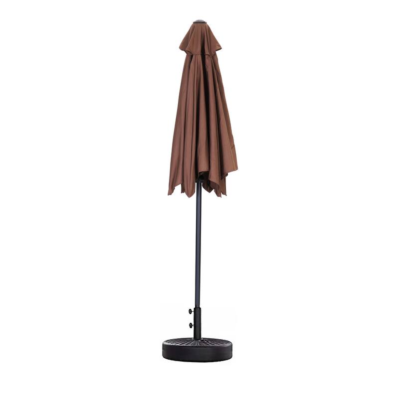 Ainfox 7.5ft Patio Umbrella with Base Outdoor Umbrella