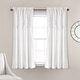 preview thumbnail 1 of 9, The Gray Barn Sunset Hollow Window Curtain Panel Pair 63 Inches - White