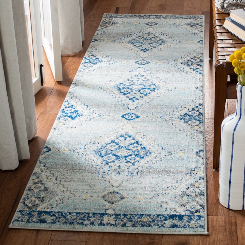 SAFAVIEH Madison Amparo Vintage Boho Oriental Rug - 2'3" x 6' Runner - Grey/Cream