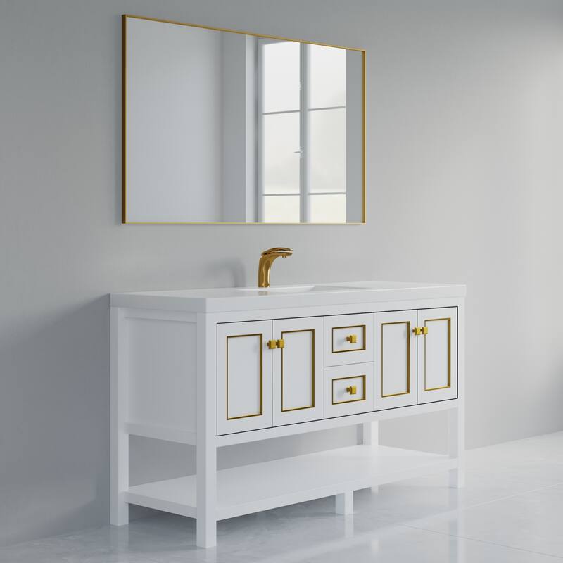 Davis 60" Single Bathroom Vanity Set
