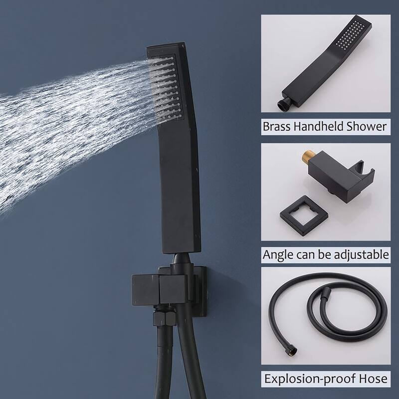 Topcraft 10-Inch Complete Shower System with Handheld Showerhead