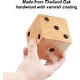 preview thumbnail 3 of 9, GSE™ 3.5" Rubber Hardwood Giant Yard Dice Set with Bucket and Yardzee & Farkle Scorecard - Giant Dice Set
