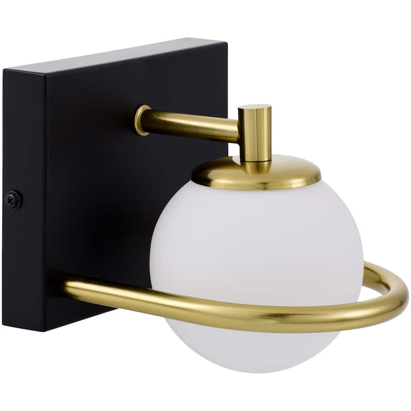 Livabliss Cagney Traditional Wall Sconce - Black/Gold
