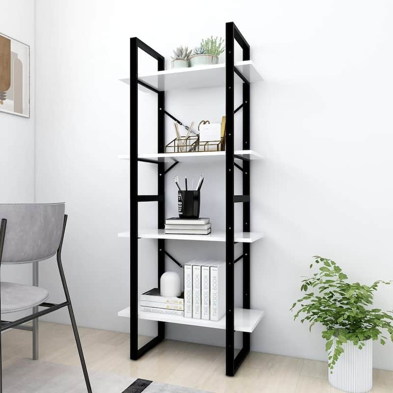 vidaXL Bookshelf Book Cabinet Shelving Unit for Living Room Engineered Wood