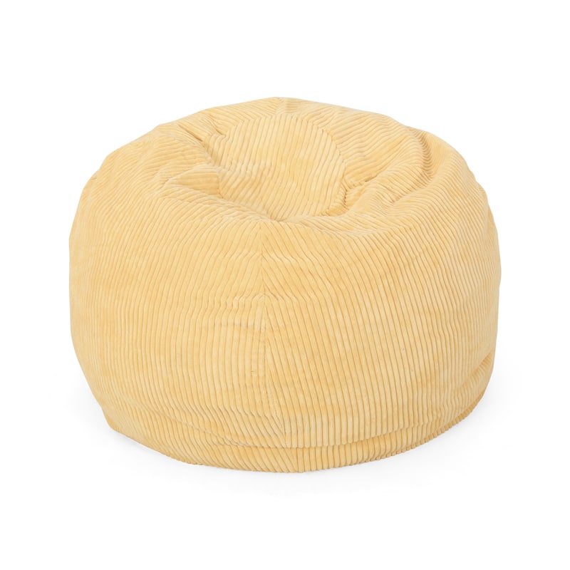 Kenli Modern Corduroy Polyester Bean Bag Chair by Christopher Knight Home